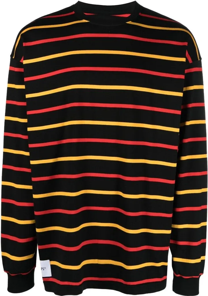 Black Jam 02 Striped Long-Sleeve T-Shirt