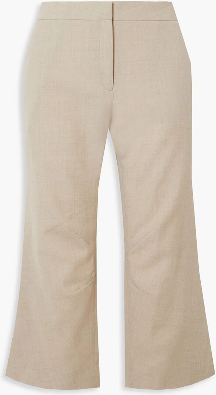 Racing woven kick-flare pants