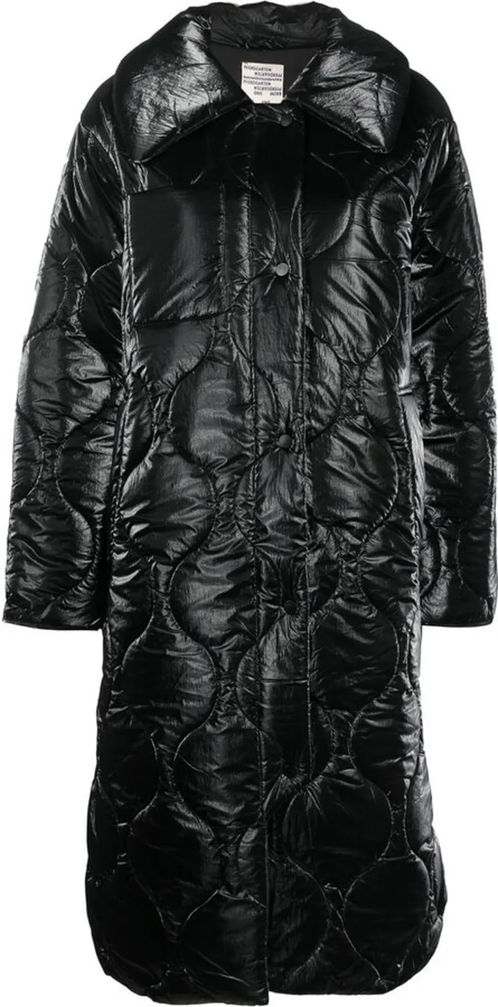 Quilted-Finish Padded Coat