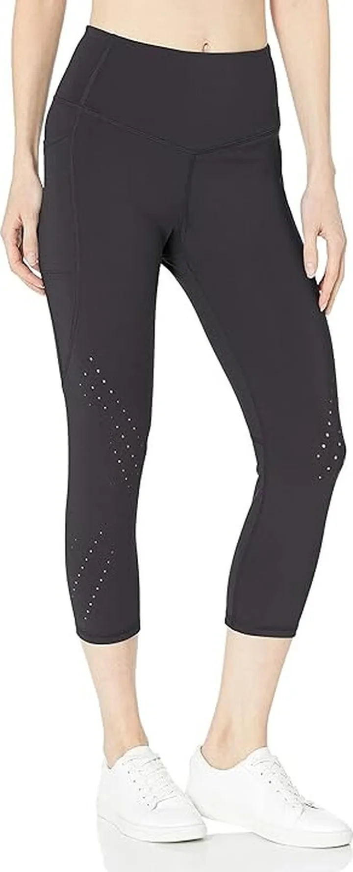 C9 Champion Women's Sculpt Lasercut Capri Legging (Ebony) Women's Clothing