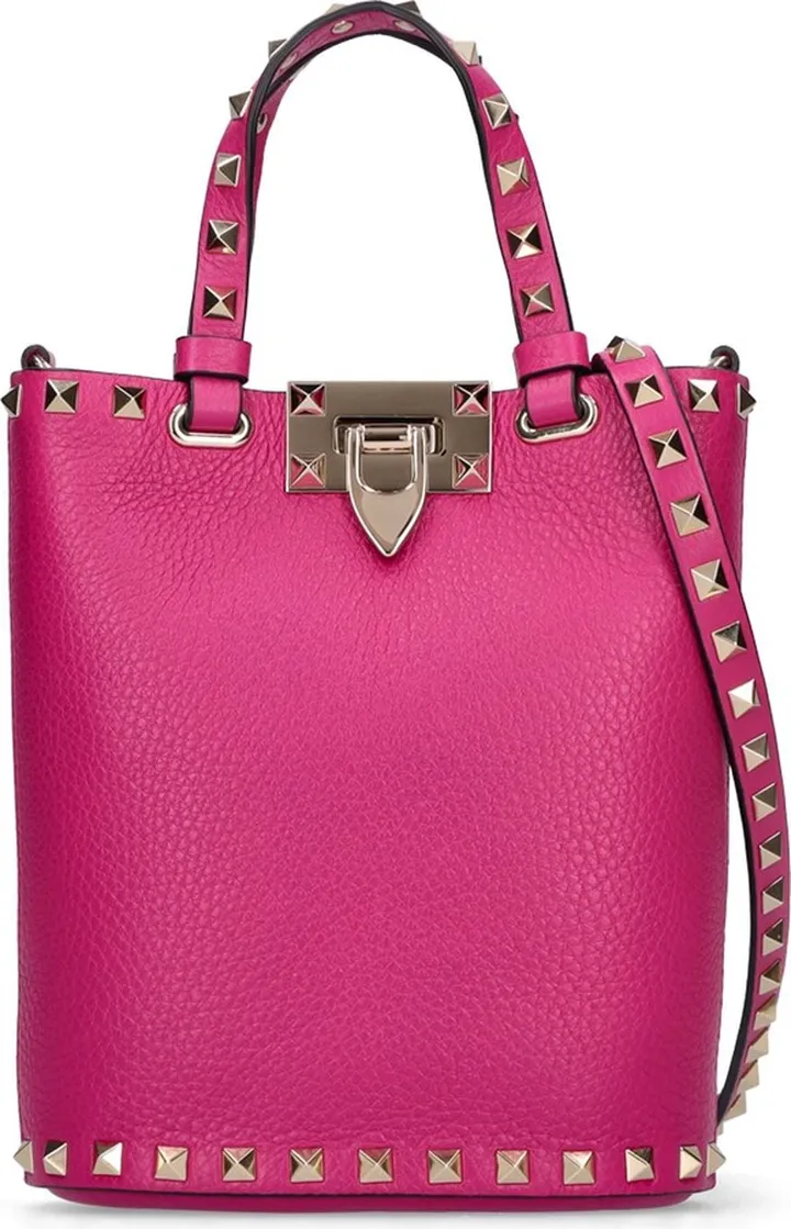 Small Rockstud leather shoulder bag
