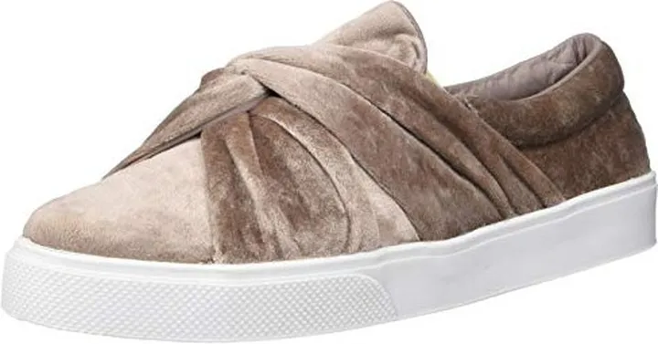 KAANAS Women's Mantua Velvet Knot Slip ON Fashion Sneaker