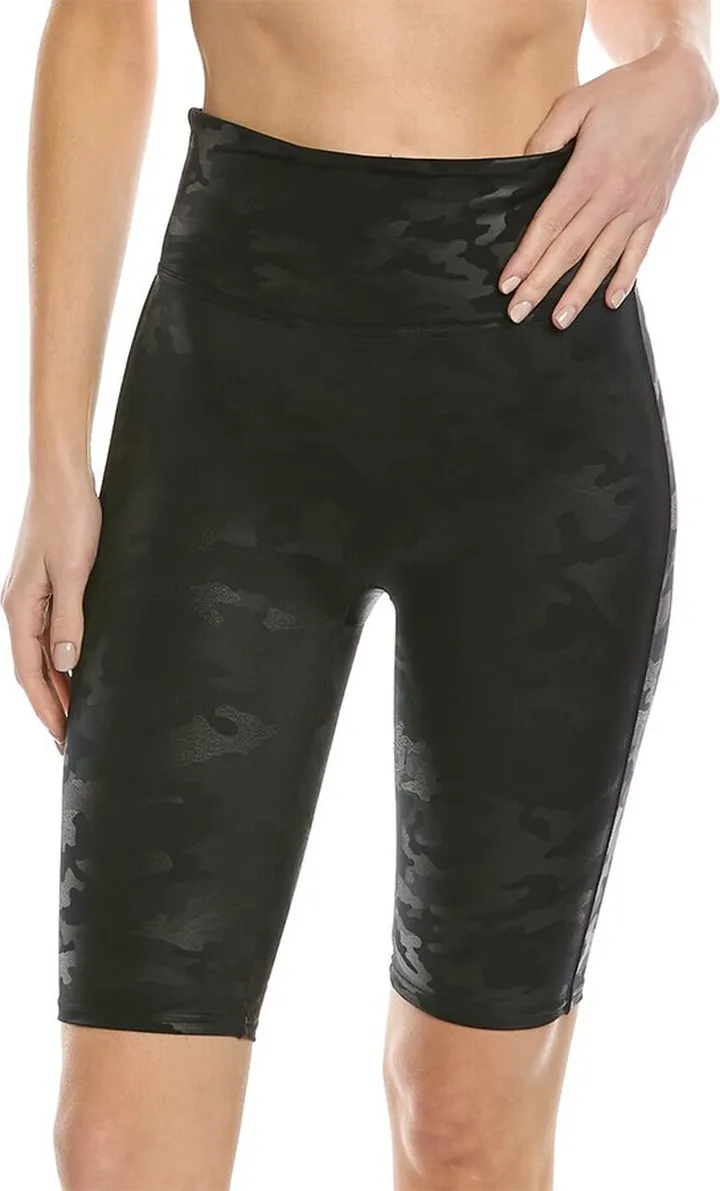 SPANX Faux Leather Bike Short