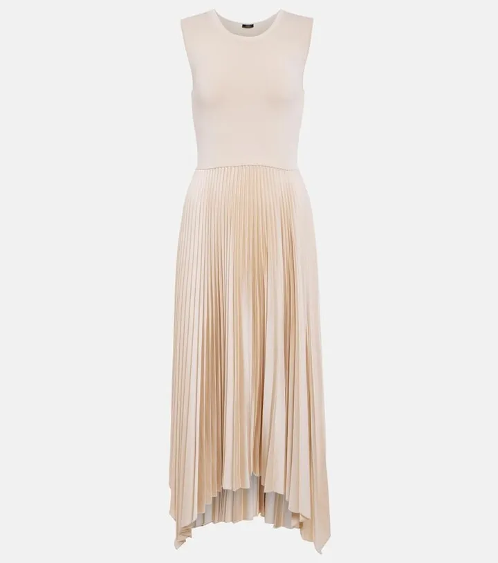 Dera plisse midi dress