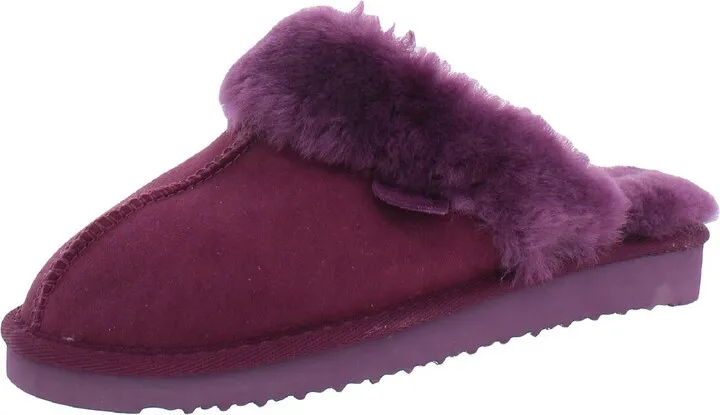 Sydney Mens Faux Fur Lined Casual Slide Slippers