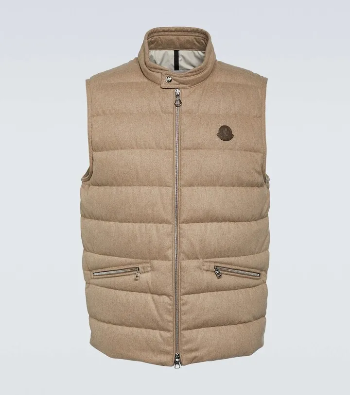 Gallienne cashmere-blend down vest