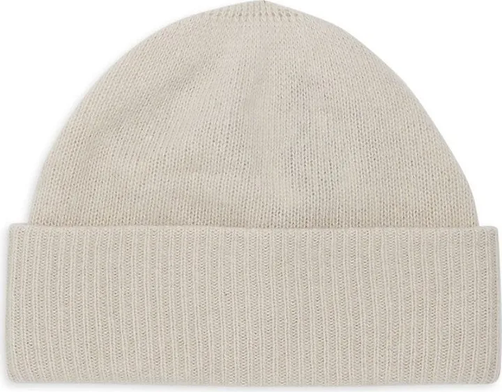 Ribbed-Cuff Cashmere Beanie
