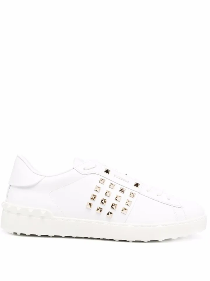VALENTINO GARAVANI- Open Leather Sneakers