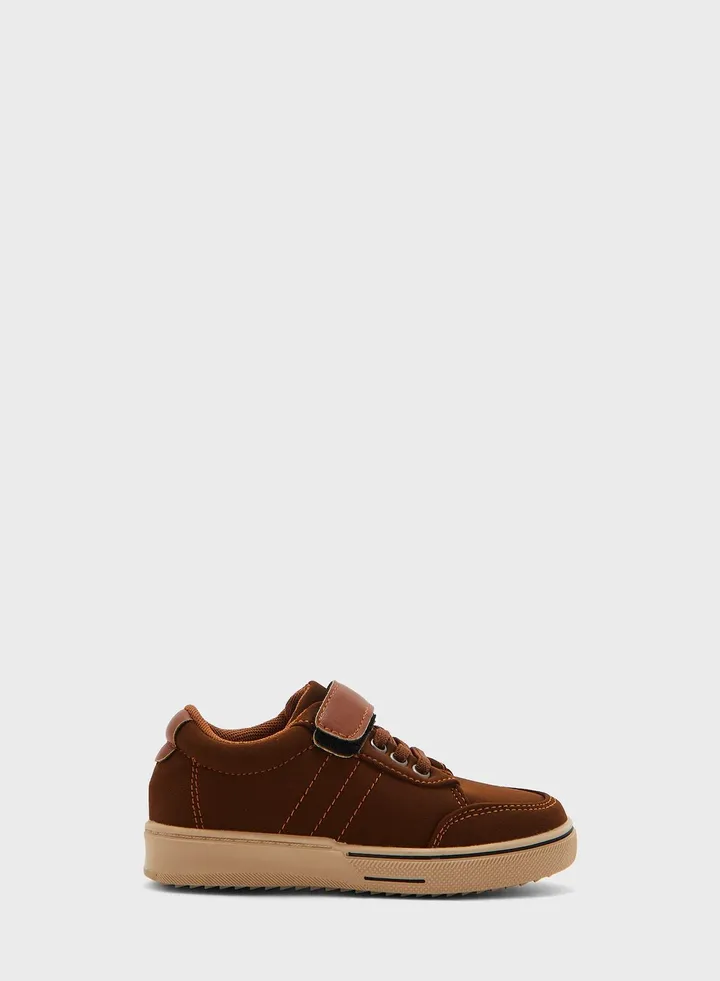 Kids Lace Up Low Top Sneakers