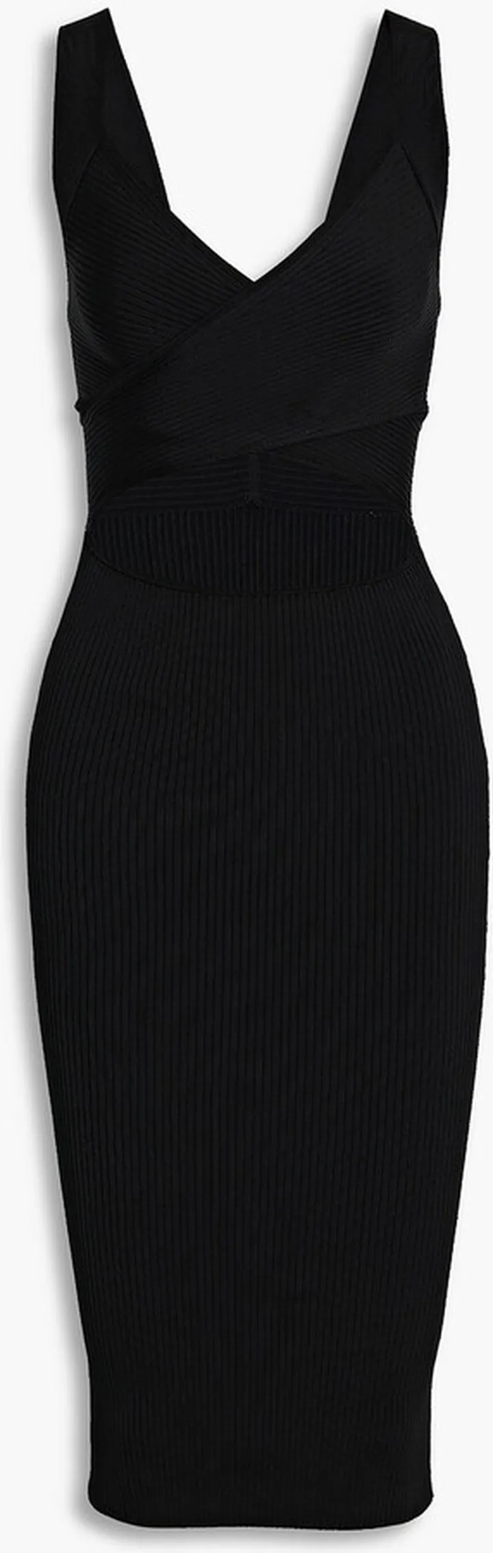 Lidia cutout ribbed-knit dress