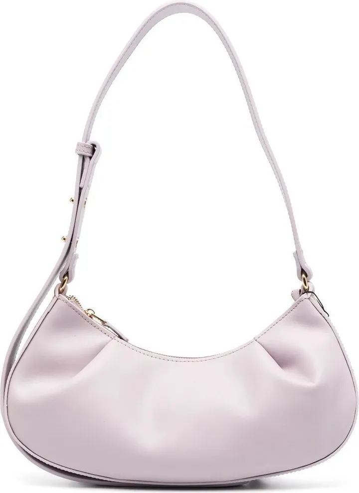 Logo-Patch Leather Shoulder Bag