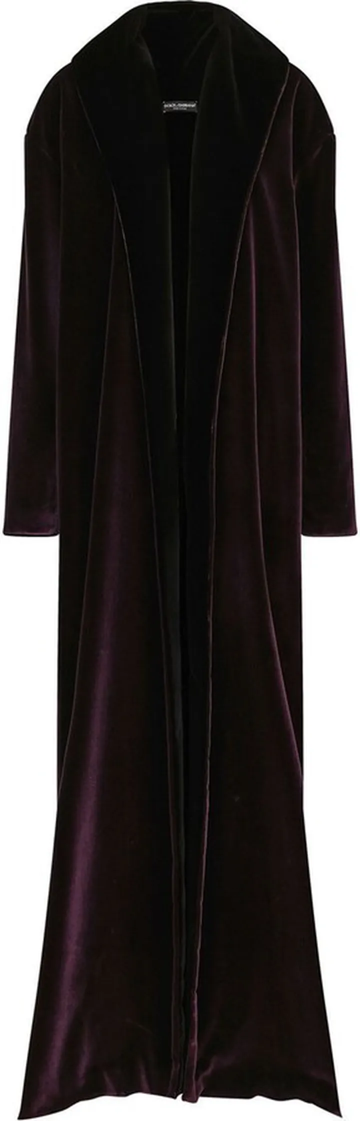 KIM DOLCE&GABBANA floor-length cotton-silk cape