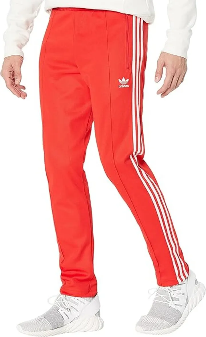 adidas Originals Beckenbauer Track Pants (Vivid Red) Men's Clothing