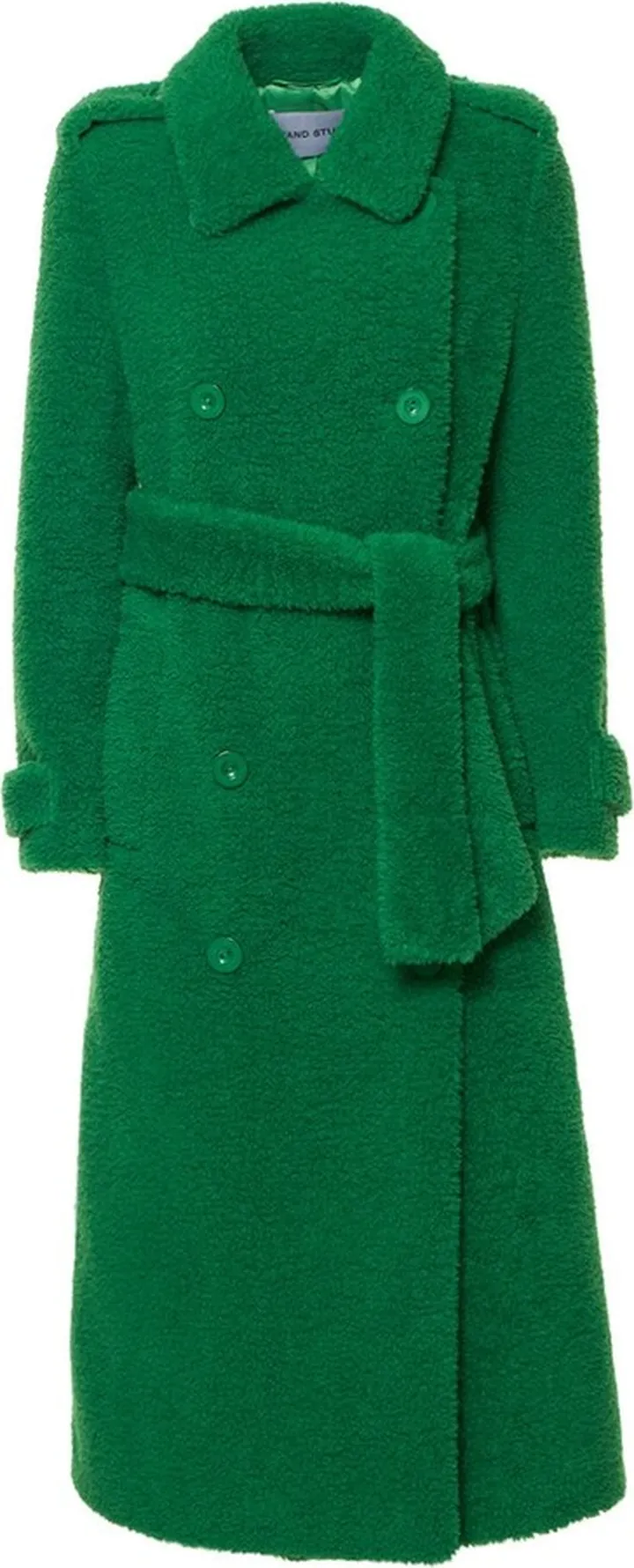 Towa faux fur trench coat