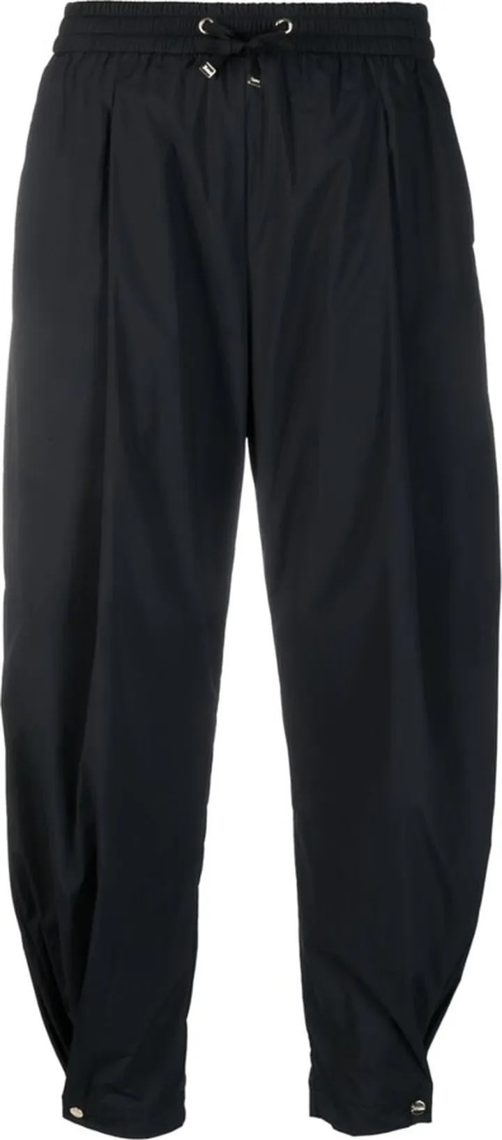 Drawstring-Waistband Cropped Trousers