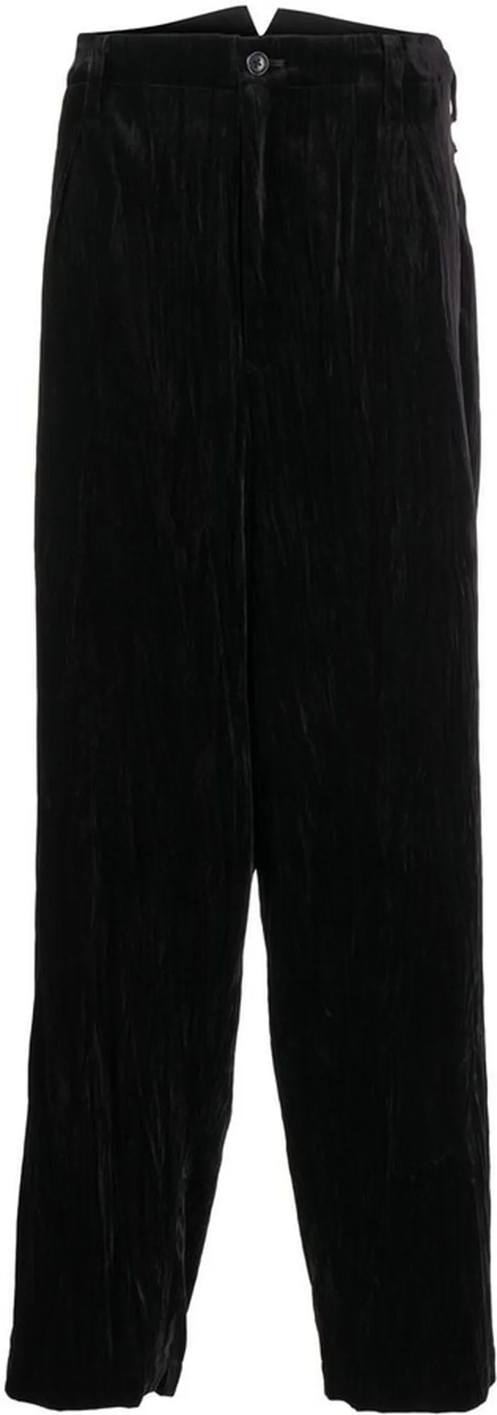 Straight-Leg Velvet Trousers