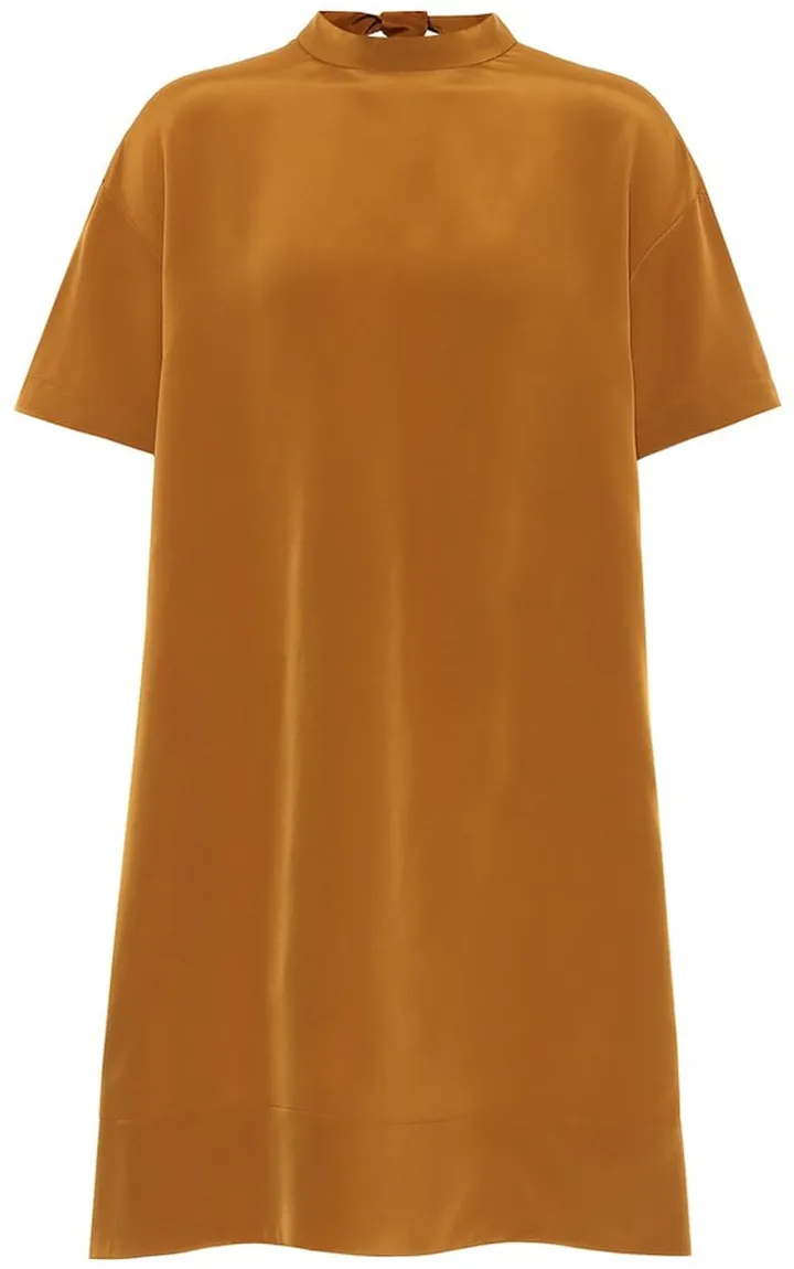 Satin-crepe minidress