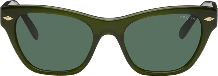 Vogue Eyewear Green Hailey Bieber Edition Square Sunglasses