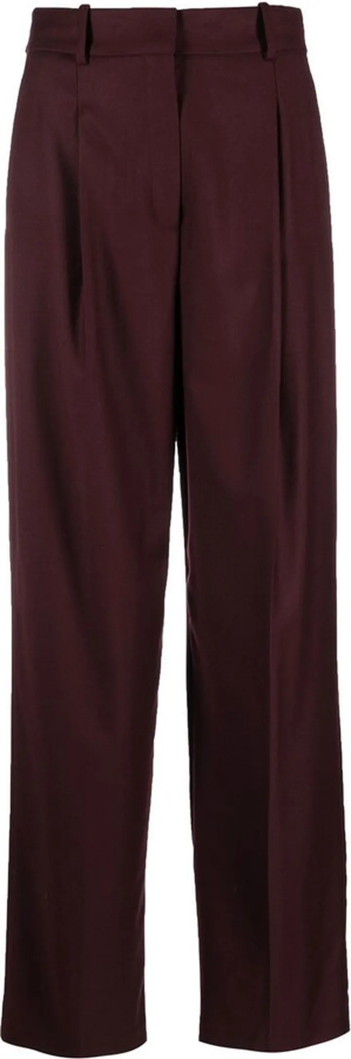 Pleated High-Waisted Trousers