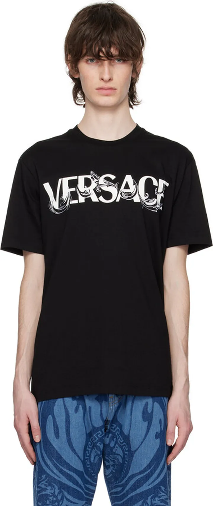 Versace Black Barocco T-Shirt