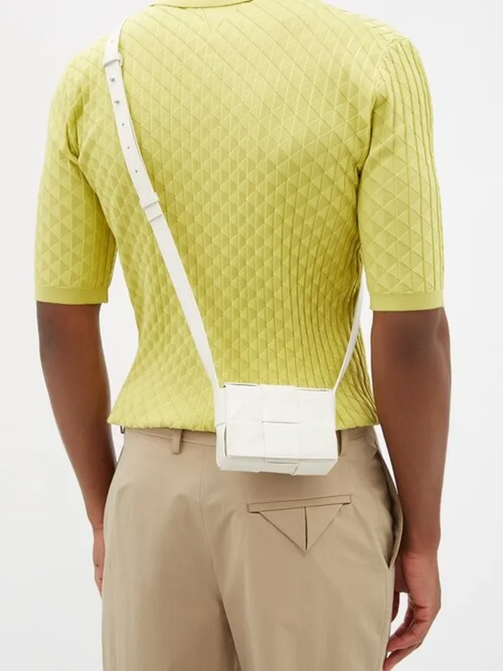 Candy Cassette Leather Cross-body Bag