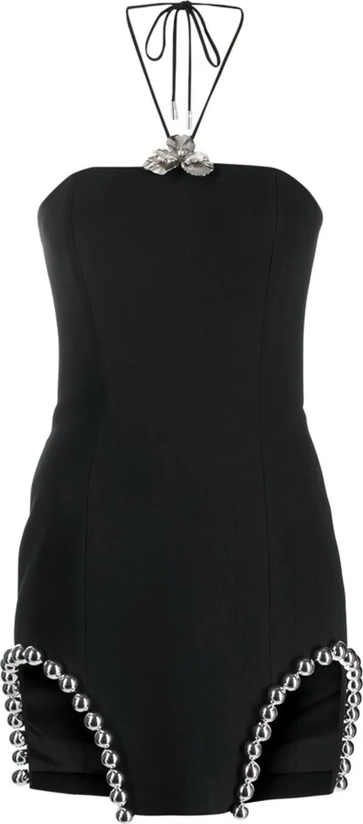 Cut-Out Halterneck Mini Dress