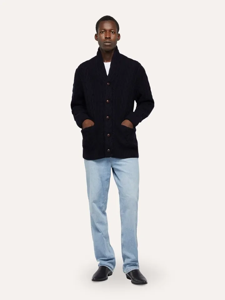Aran Stitch Wool Jacket