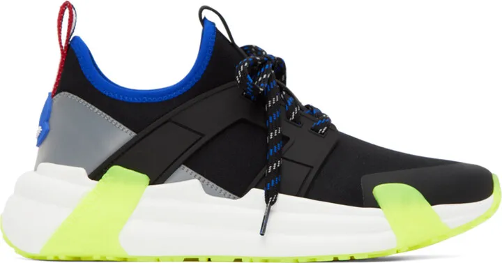 Moncler Black & Blue Lunarove Low Top Sneakers