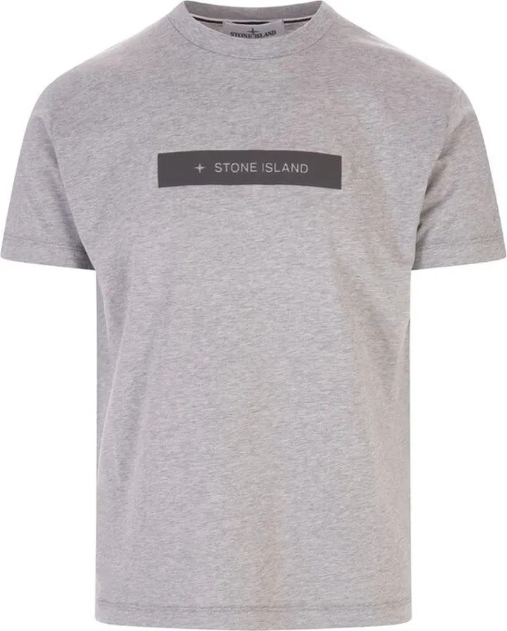 Stone Island Logo Printed Crewneck T-Shirt