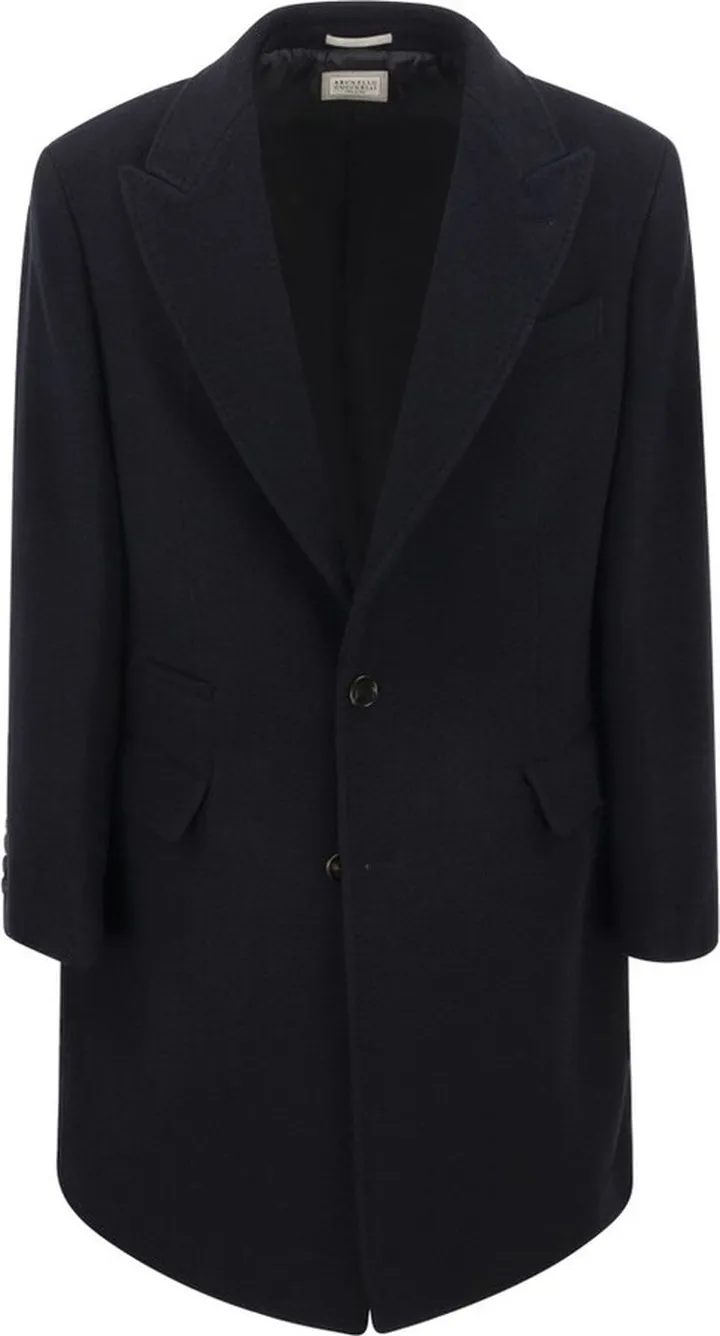 Brunello Cucinelli Single-Breasted Long-Sleeved Coat