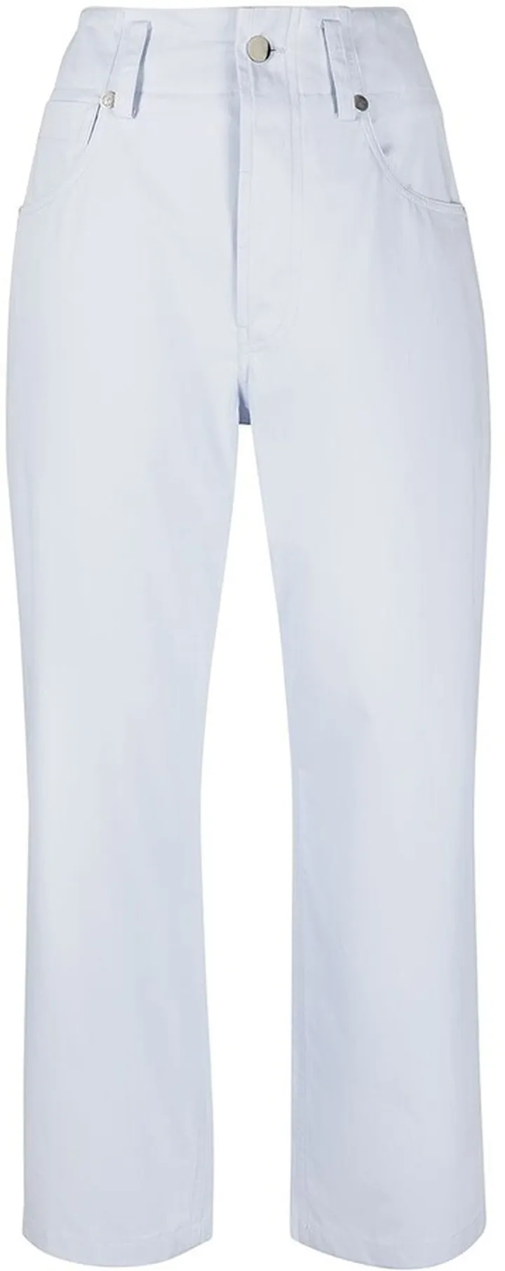 Cropped Straight-Leg Trousers