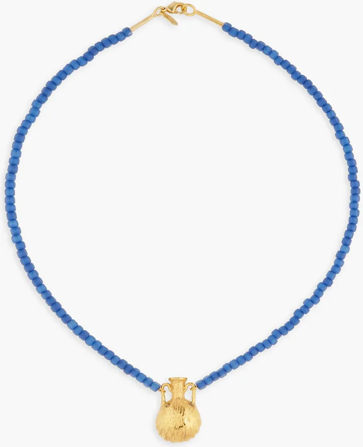 Gold-plated bead choker