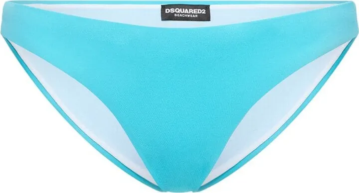 Back logo print bikini bottoms