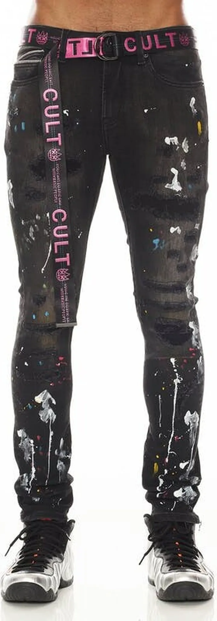 Cult of Individuality Punk Super Skinny Jeans - Caviar