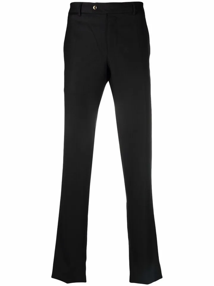 Slim-Cut Wool Trousers
