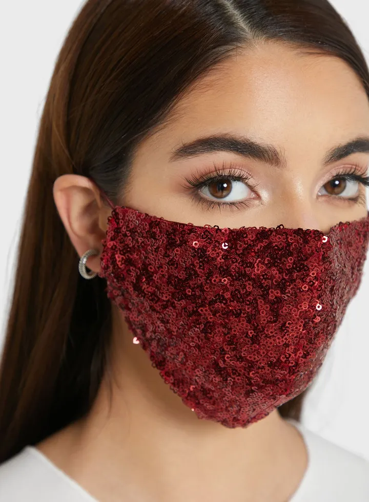 Color Sequin Mask
