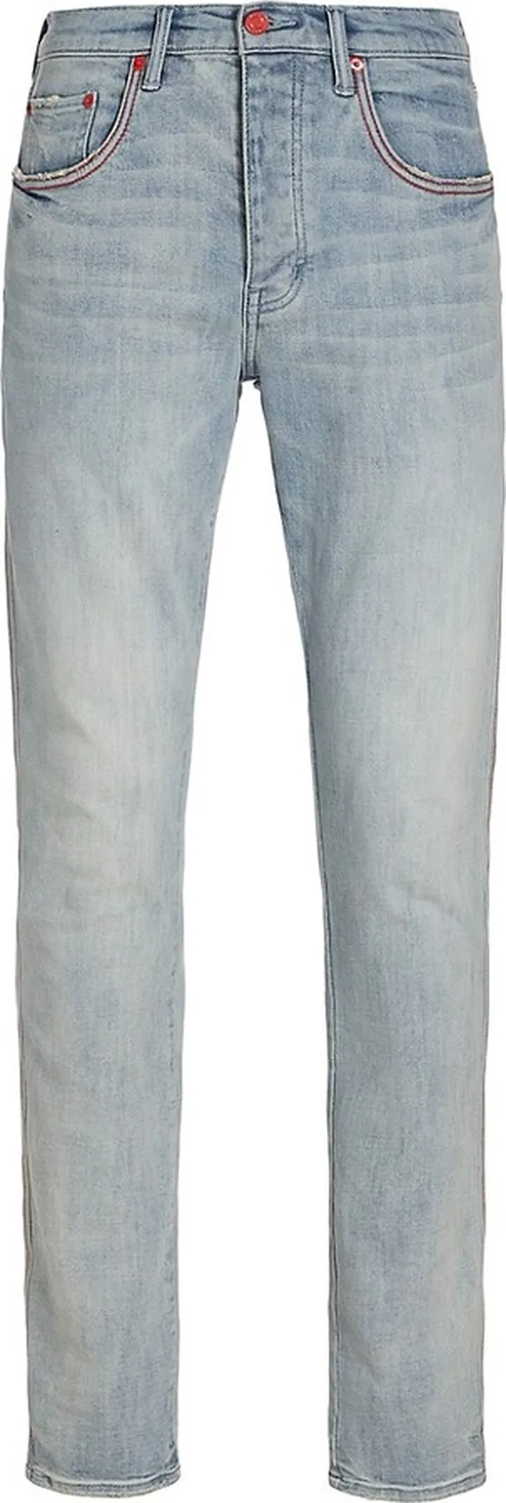 Pop Topstitched Skinny Jeans