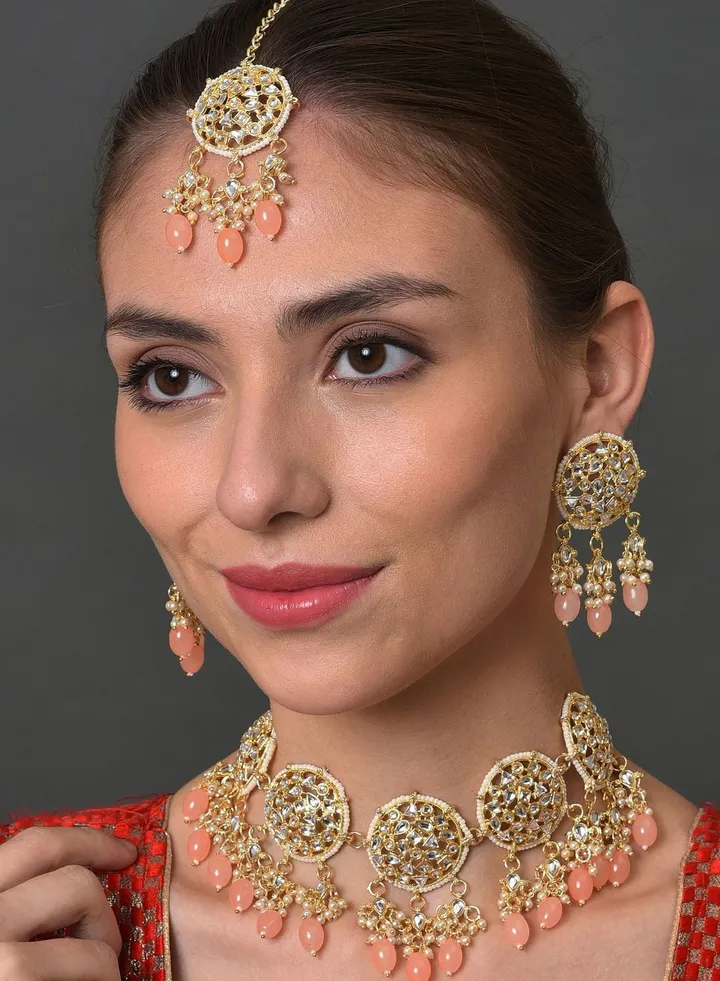 Kundan Gold Plated Necklace Set