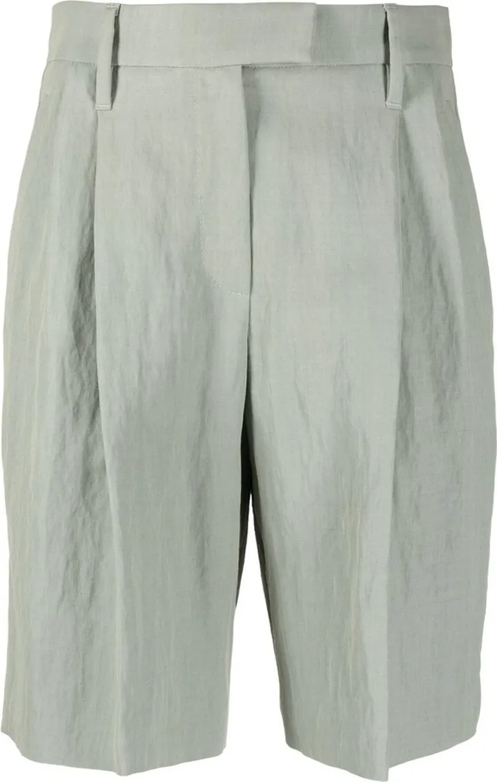 High-Waisted Knee Length Shorts