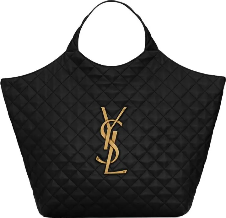Saint Laurent Quilted Icare Shopper Bag