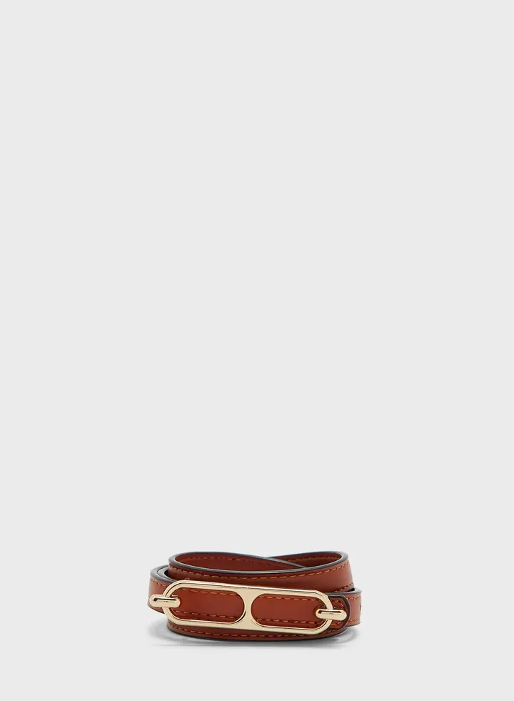 Vmleise Coated Waist Hole Belt