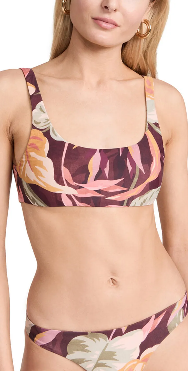 MIKOH Wailua Simple Strap Scoop Neck Top