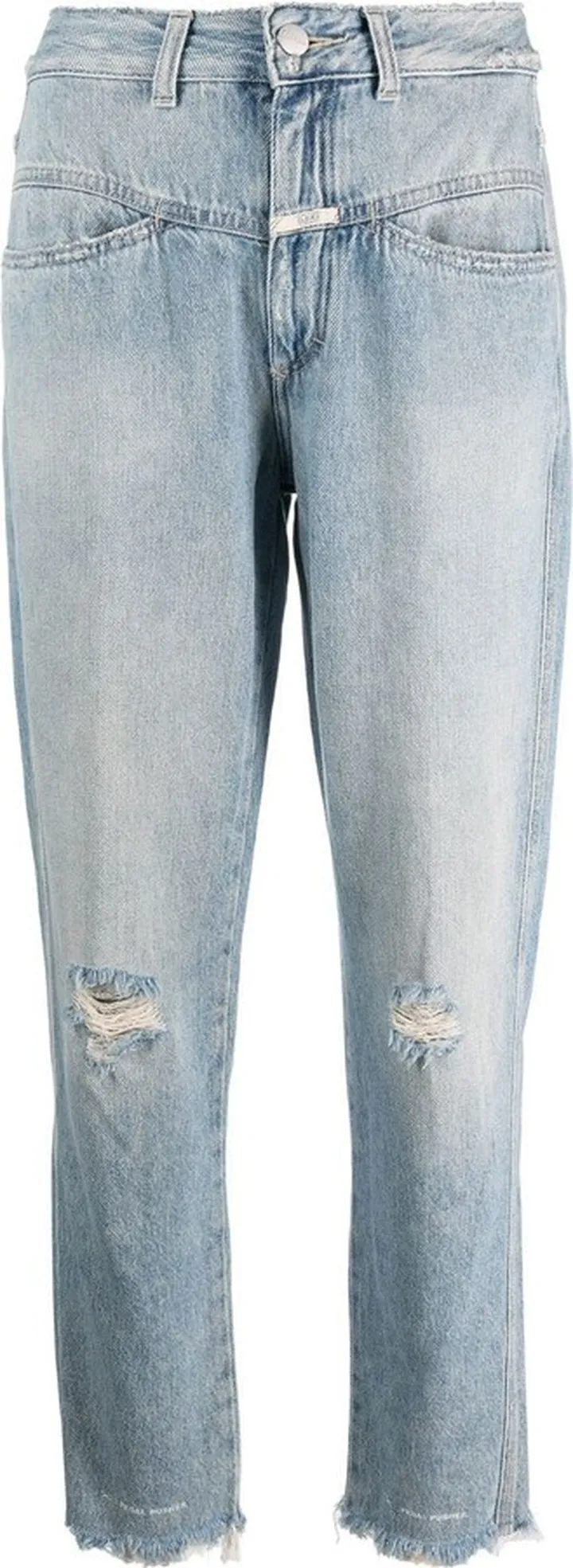 Pedal Pusher distressed jeans