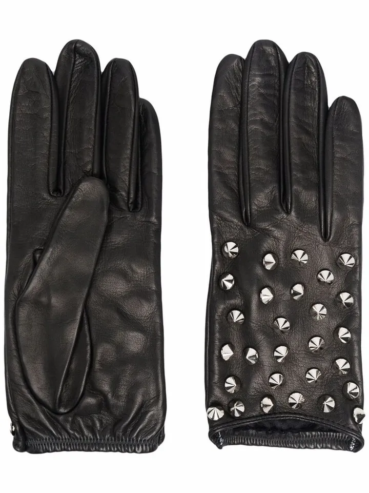 Studded Leather Gloves