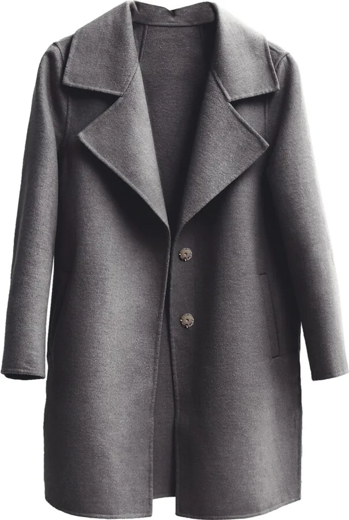 Belle & Bloom - Ex-Boyfriend Wool Blend Oversized Jacket - Dark Grey