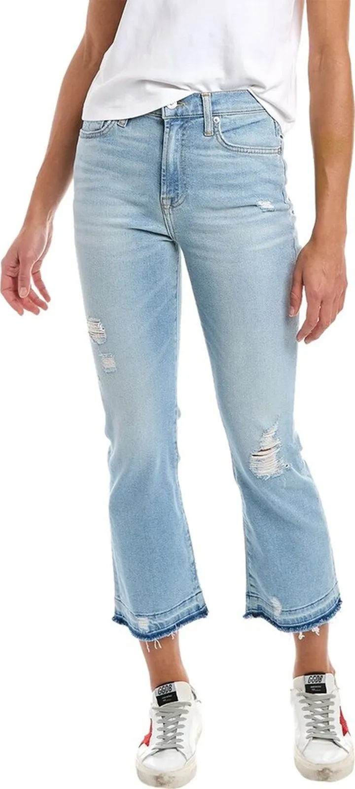 7 For All Mankind Wildflower High Waist Slim Kick Jean