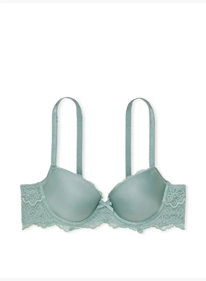 Lightly-Lined Lace Demi Bra