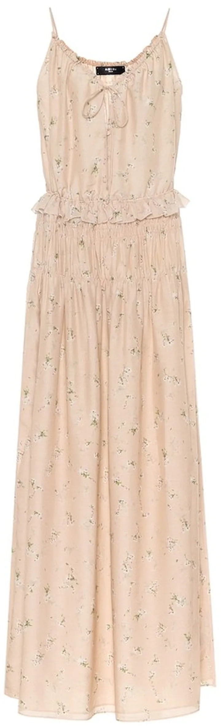 Floral silk maxi dress