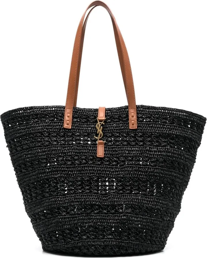 YSL plaque tote bag