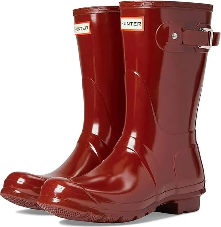 Hunter Original Short Gloss (Fall Red) Women's Rain Boots